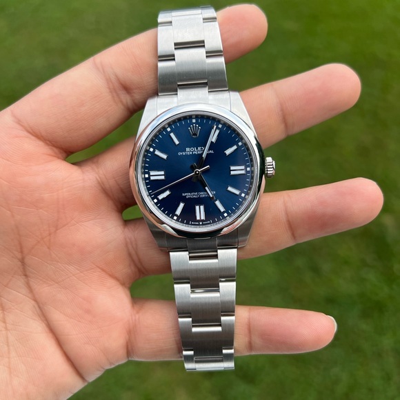 Rolex Oyster Perpetual 41 Bright Blue Dial, Steel, 124300 with card new watch - Picture 5 of 17